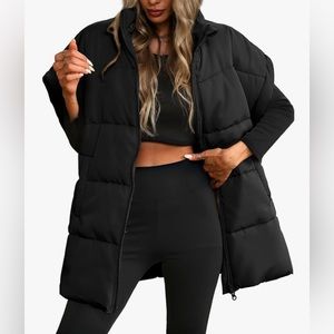 Women’s Black Puffer Vest